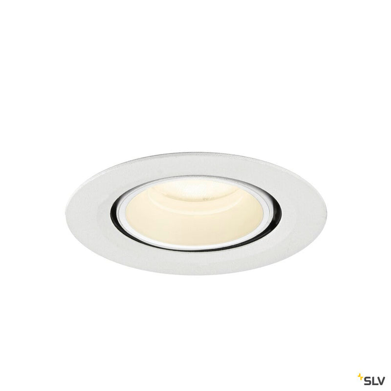 SLV 1010078 NUMINOS® GIMBLE XS, Recessed ceiling light, 4000 K, 55°, IP20, round, white