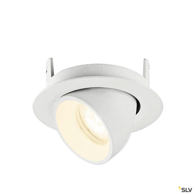 SLV 1010078 NUMINOS® GIMBLE XS, Recessed ceiling light, 4000 K, 55°, IP20, round, white