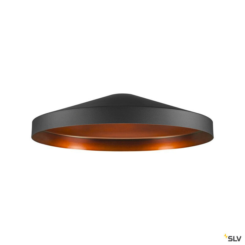 SLV 1010090 LALU® TETRA 36, Lampshade, E27 Base, Mix&Match, H: 8.9 cm, black / bronze