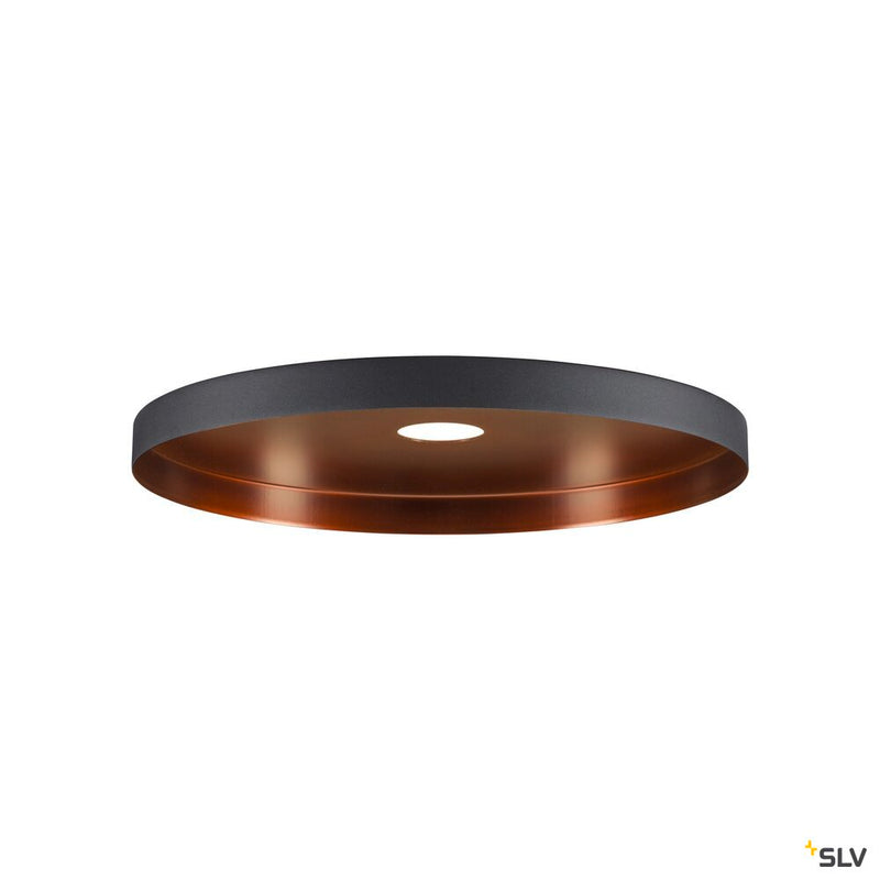SLV 1010096 LALU® PLATE 33, Lampshade, E27 Base, Mix&Match, H: 1.5 cm, black / bronze