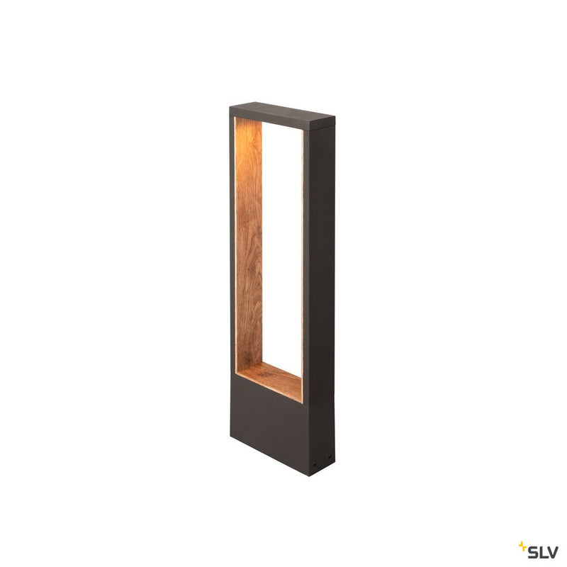 SLV 1010105 FLATT II 62, Free-standing lamp, PHASE, 2700 K, IP65, square, anthracite / brown