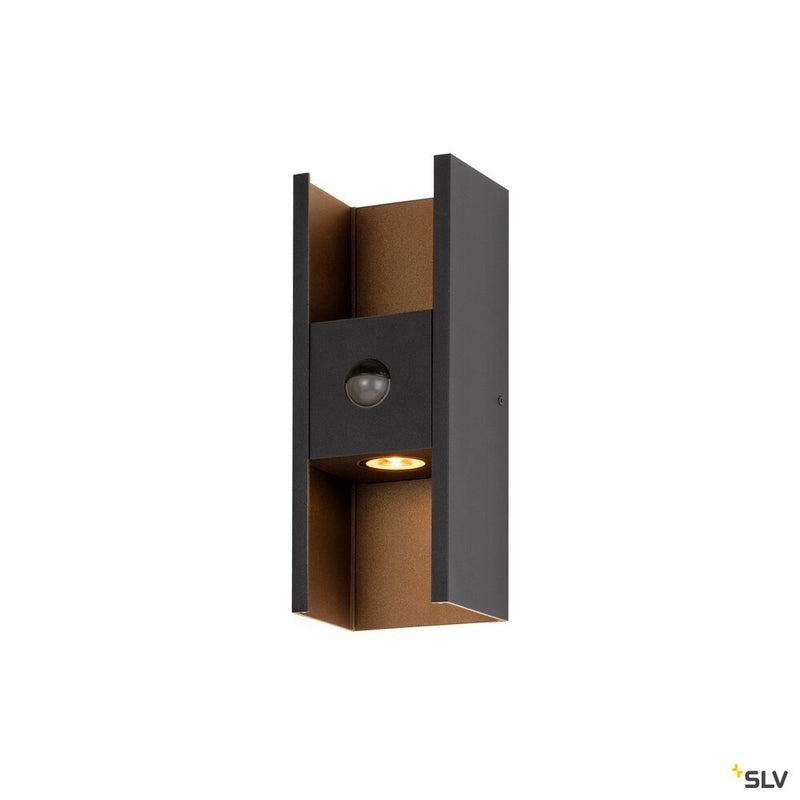 SLV 1010108 FLATT II, Wall-mounted light, SENSOR, 2700 K, 10W, black