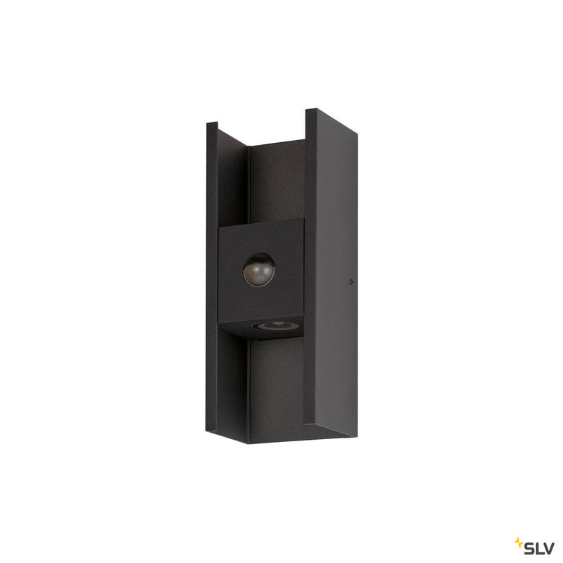 SLV 1010108 FLATT II, Wall-mounted light, SENSOR, 2700 K, 10W, black
