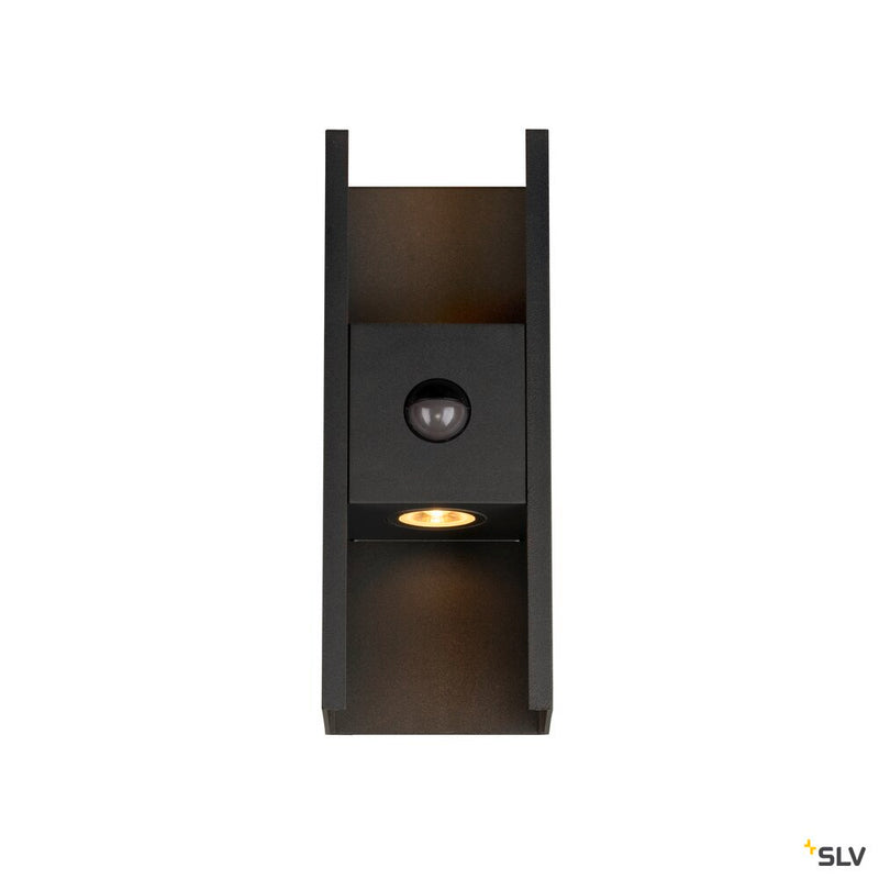 SLV 1010108 FLATT II, Wall-mounted light, SENSOR, 2700 K, 10W, black