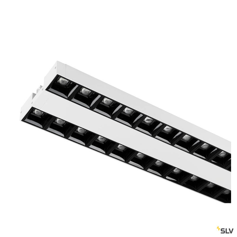 SLV 1010153 Circuit Track SIGHT EVO, 3 Circuit Track spot, double, rectangular, 4000 K, 25W, 60°, white / black