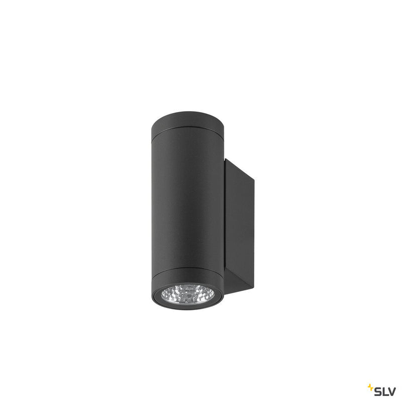 SLV 1010161 HELIA PRO S, Wall-mounted light, single, DALI, P1, cylindrical, 2700 K, 3W, 24°, anthracite