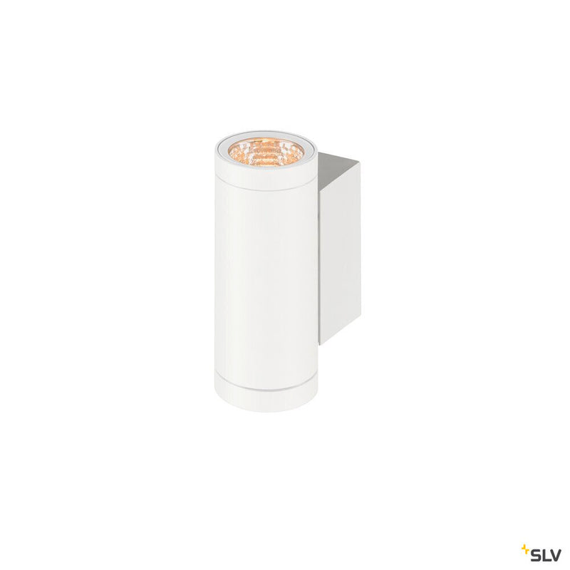 SLV 1010164 HELIA PRO S, Wall-mounted light, up/down, DALI, P1, cylindrical, 2700 K, 6W, 24°, white