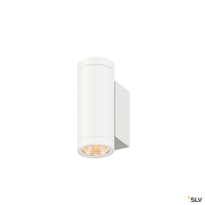 SLV 1010168 HELIA PRO S, Wall-mounted light, up/down, DALI, P2, cylindrical, 2700 K, 12W, 24°, white