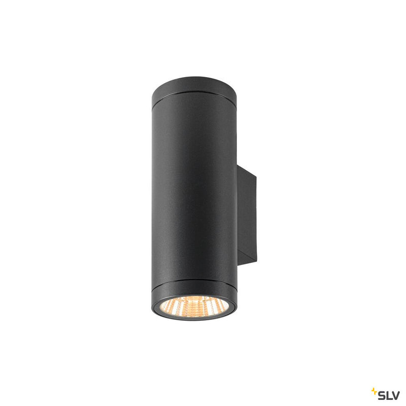 SLV 1010173 HELIA PRO L, Wall-mounted light, single, DALI, P2, cylindrical, 2700 K, 15W, 24°, anthracite