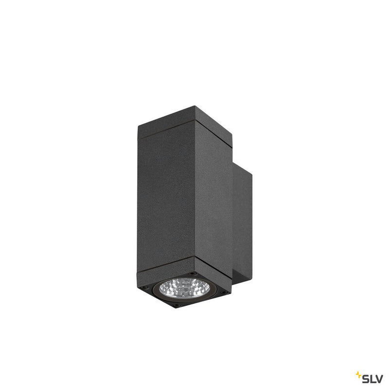 SLV 1010177 THEO PRO S, Wall-mounted light, single, DALI, P1, rectangular, 2700 K, 3W, 24°, anthracite