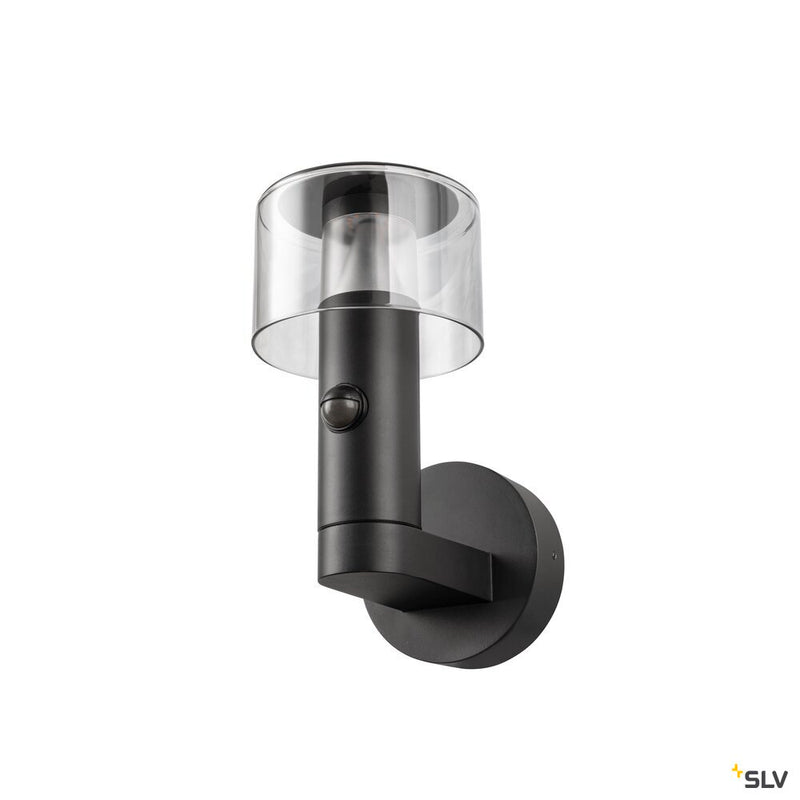 SLV 1010196 TAHA II, Wall-mounted light, SENSOR, 2200/2700 K, max. 10W, black