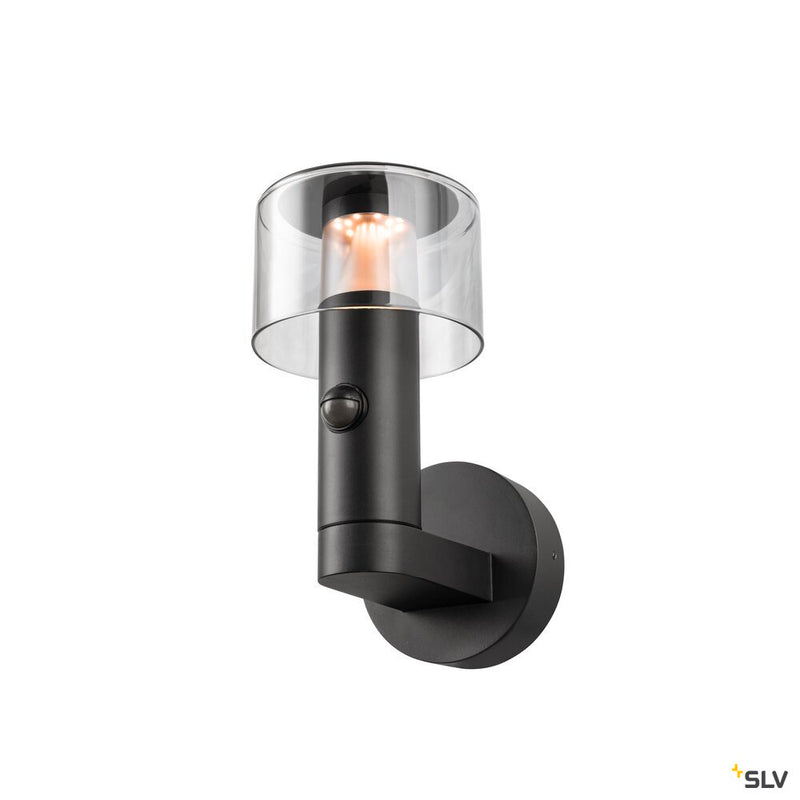 SLV 1010196 TAHA II, Wall-mounted light, SENSOR, 2200/2700 K, max. 10W, black