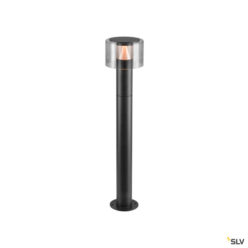 SLV 1010198 TAHA II 70, Free-standing lamp, PHASE, 2200/2700 K, IP65, cylindrical, black