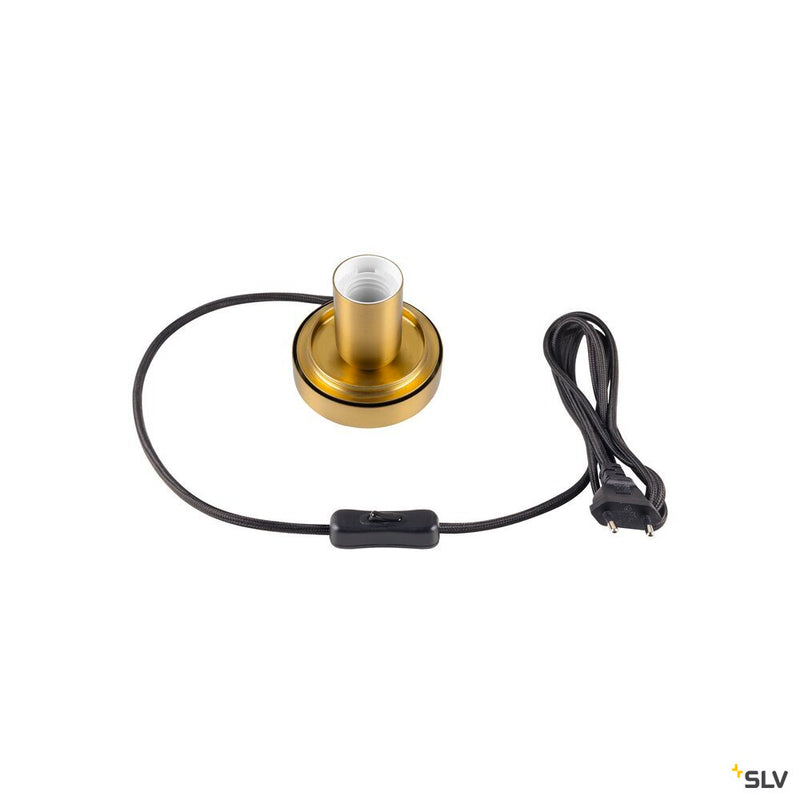 SLV 1010208 PANTILO ROPE 19, table lamp, E27, cylindrical, 1 x max. 15W, gold
