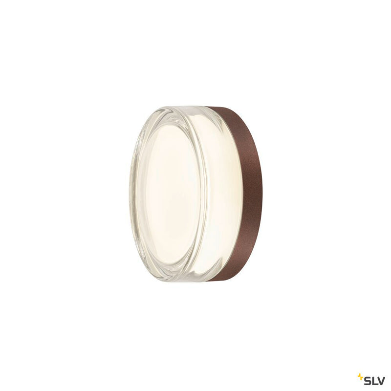 SLV 1010210 CYFT XL, wall- and ceiling-mounted light, 2700/3000/4000K, 15W, PHASE, 125°, IP65 black / transparent