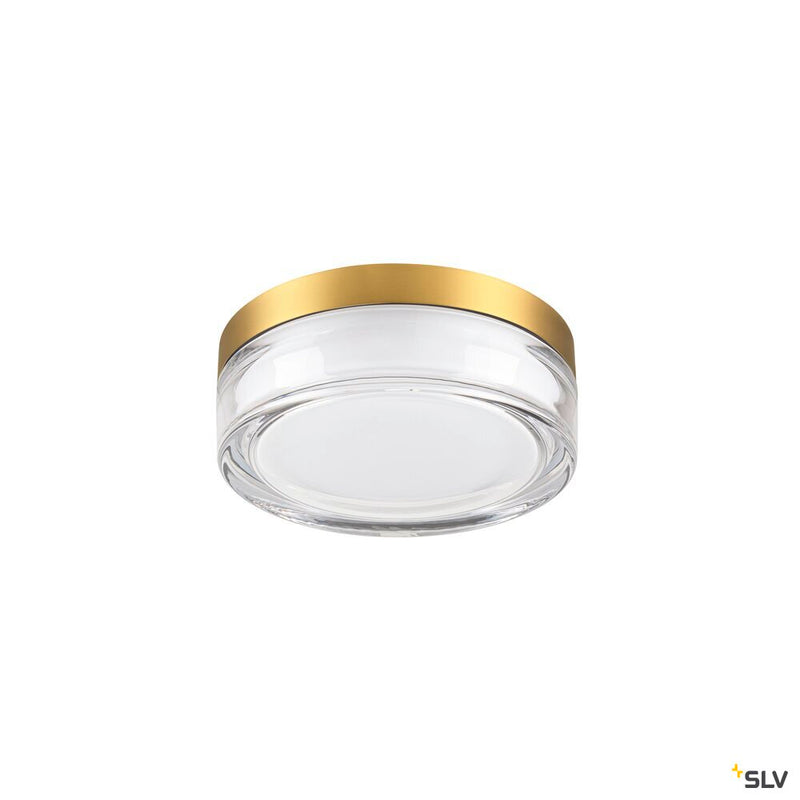 SLV 1010210 CYFT XL, wall- and ceiling-mounted light, 2700/3000/4000K, 15W, PHASE, 125°, IP65 black / transparent