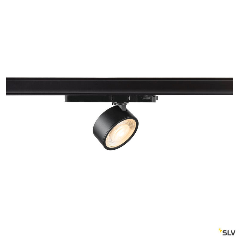 SLV 1010234 KALU 2.0, 3~ spot, PHASE, cylindrical, 2700 K, 10W, 36°, black