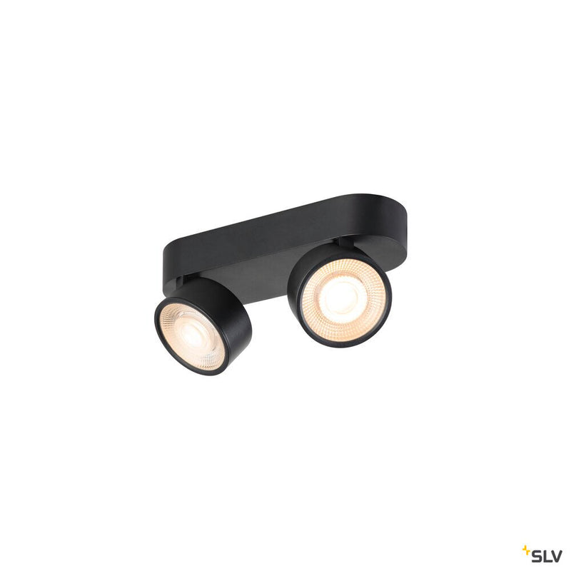 SLV 1010264 KALU 2.0, Wall and ceiling-mounted light, PHASE, 2700 K, 19W, 36°, black