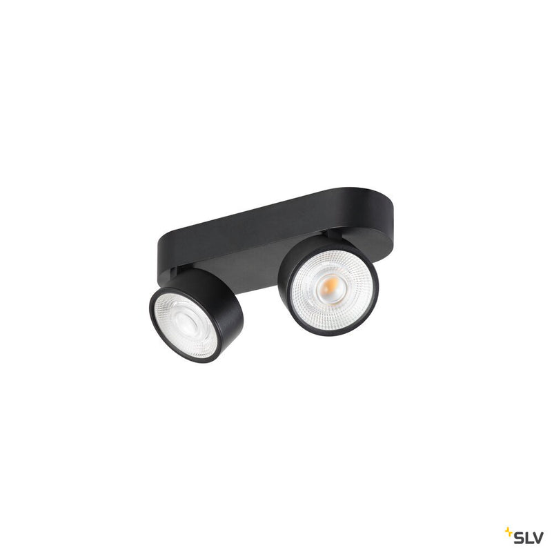 SLV 1010267 KALU 2.0, Wall and ceiling-mounted light, PHASE, 3000 K, 19W, 36°, black