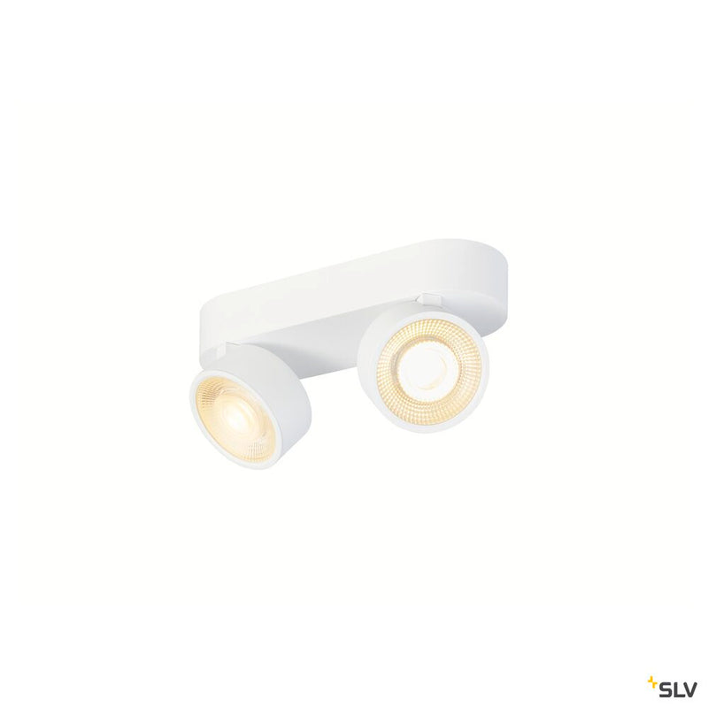 SLV 1010269 KALU 2.0, Wall and ceiling-mounted light, PHASE, 3000 K, 19W, 36°, white