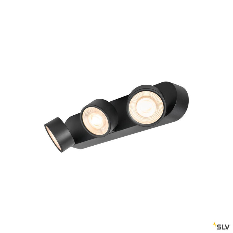 SLV 1010270 KALU 2.0, Wall and ceiling-mounted light, PHASE, 2700 K, 28W, 36°, black