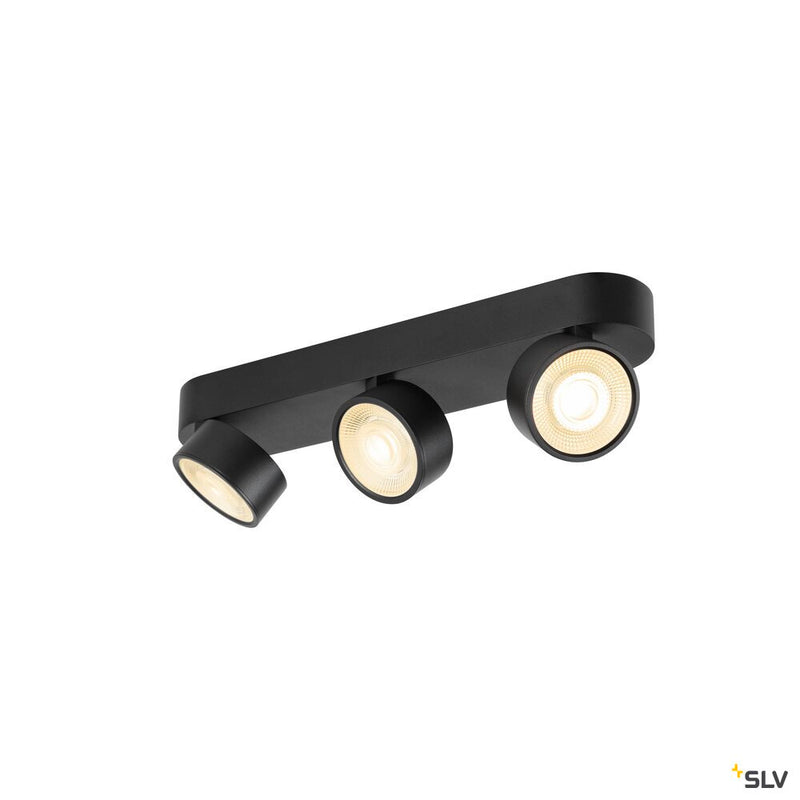SLV 1010273 KALU 2.0, Wall and ceiling-mounted light, PHASE, 3000 K, 28W, 36°, black
