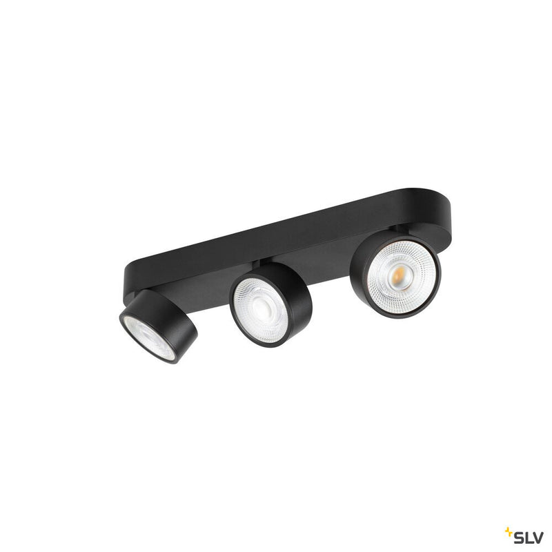 SLV 1010273 KALU 2.0, Wall and ceiling-mounted light, PHASE, 3000 K, 28W, 36°, black