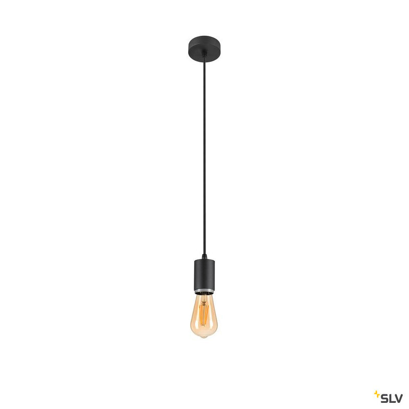 SLV 1010285 LALU®, pendant light, E27 base, Mix&Match, pendant length 200 cm, 1 x max. 10W, black