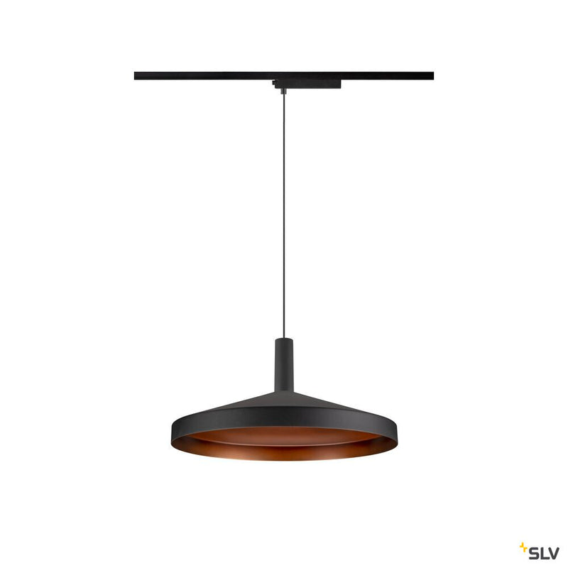 SLV 1010288 LALU®, 1~pendant light, LPHASE, ED base, Mix&Match, pendant length 200 cm, 2700/3000K, 40°, black