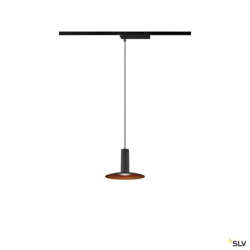 SLV 1010288 LALU®, 1~pendant light, LPHASE, ED base, Mix&Match, pendant length 200 cm, 2700/3000K, 40°, black