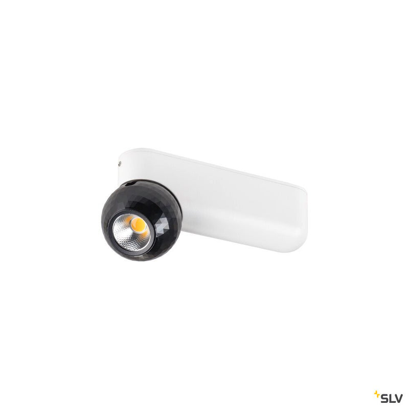SLV 1010301 DYSKO, Wall and ceiling-mounted light, single, PHASE, 2700K, 6.7W, 36°, white / black