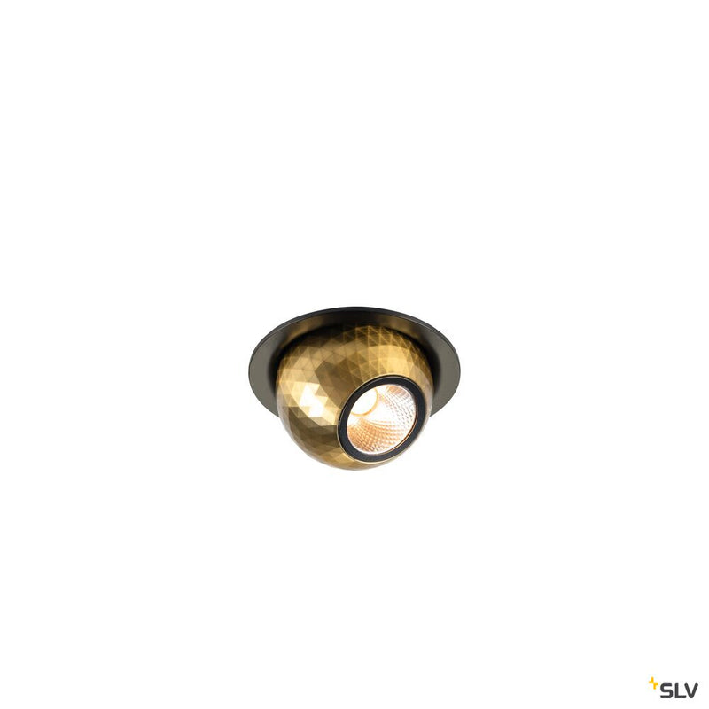 SLV 1010353 DYSKO, Recessed ceiling light, round, PHASE, 2700K, 6.4W, 36°, black / gold