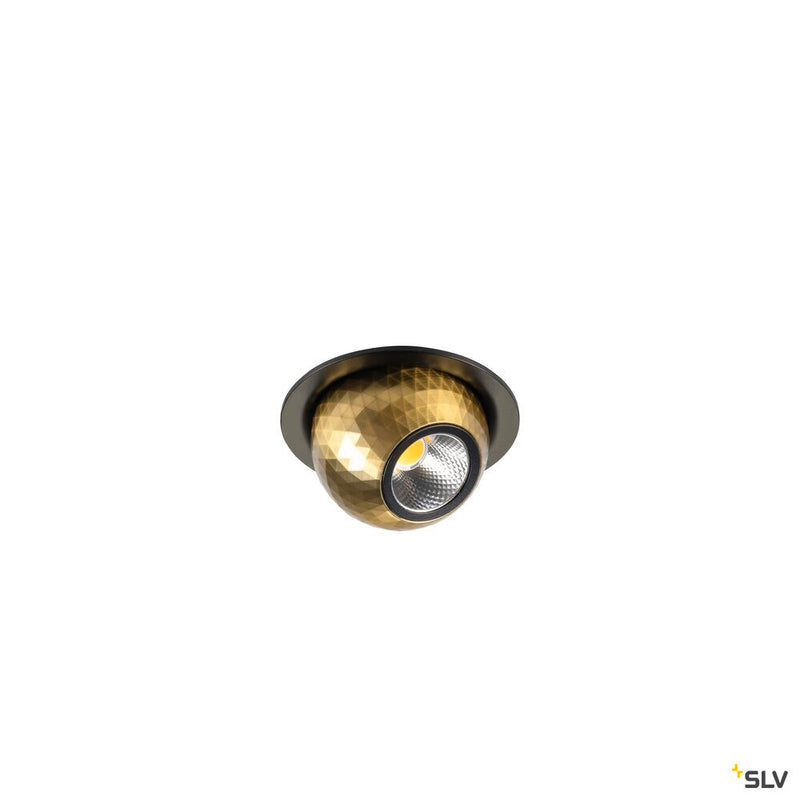 SLV 1010353 DYSKO, Recessed ceiling light, round, PHASE, 2700K, 6.4W, 36°, black / gold