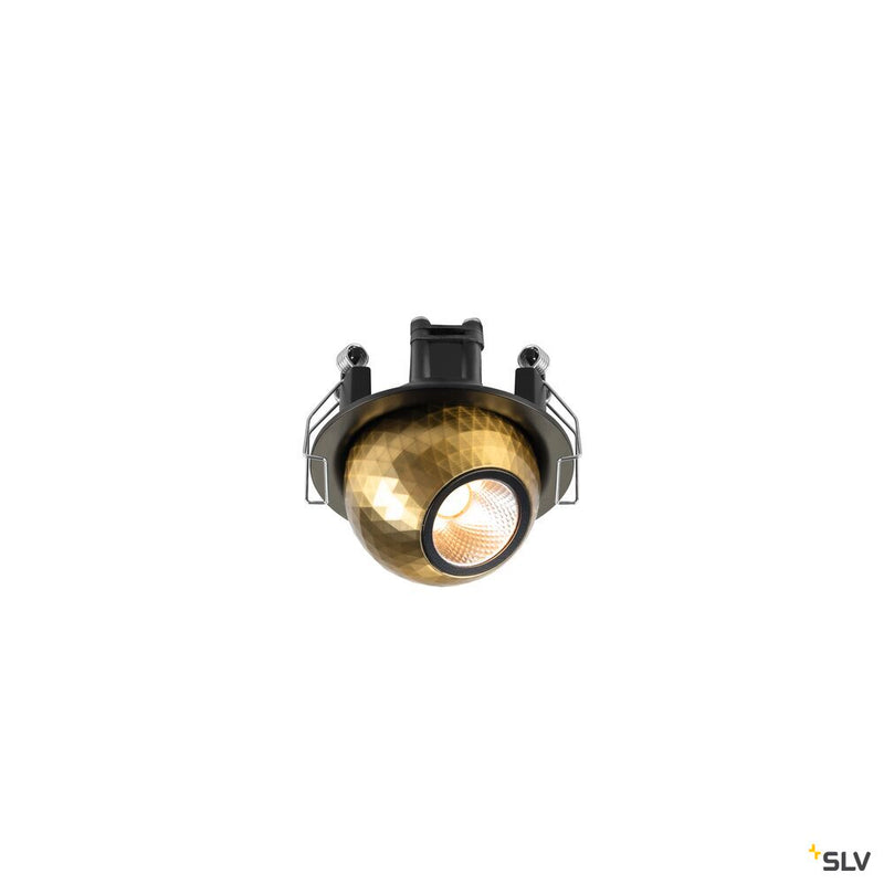 SLV 1010353 DYSKO, Recessed ceiling light, round, PHASE, 2700K, 6.4W, 36°, black / gold