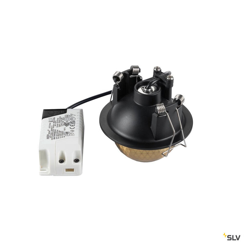 SLV 1010353 DYSKO, Recessed ceiling light, round, PHASE, 2700K, 6.4W, 36°, black / gold
