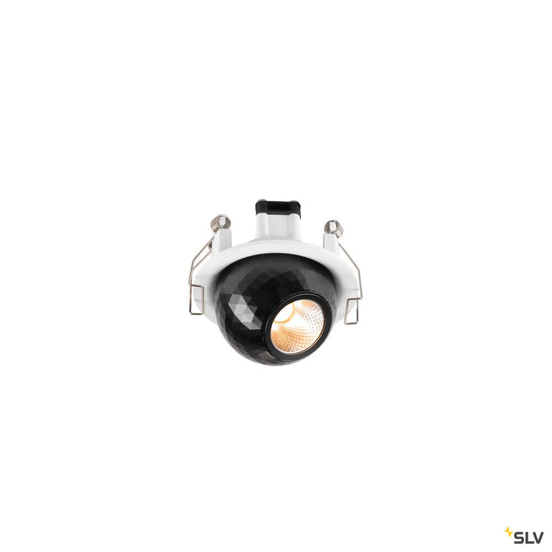 SLV 1010354 DYSKO, Recessed ceiling light, round, PHASE, 2700K, 6.4W, 36°, white / black