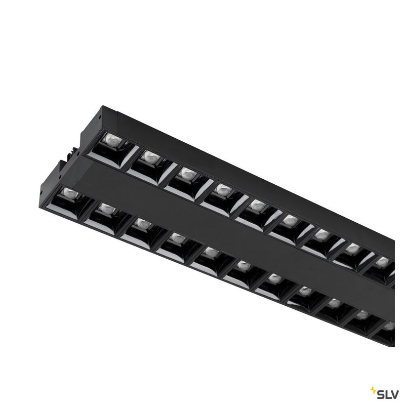 SLV 1010388 Circuit Track88 SIGHT EVO, 3 Circuit Track spot, DALI, double, rectangular, 4000K, 25W, 60°, black