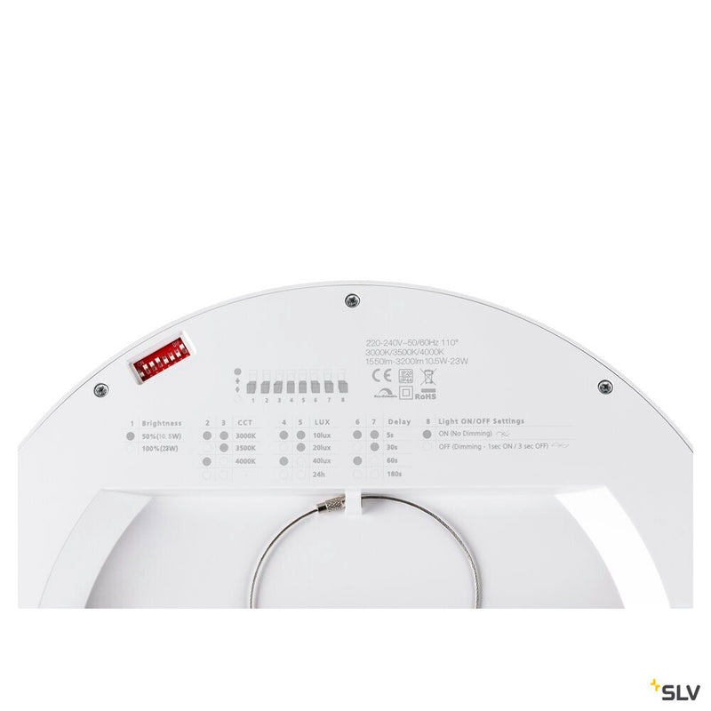 SLV 1010400 DOWNLIGHT VARIO 290 28 830/840 WH ML PIR
