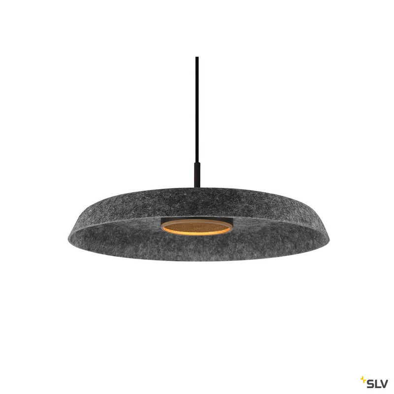 SLV 1010403 GRIP! FLAT, Felt shade Ø50cm x 6.2cm, anthracite