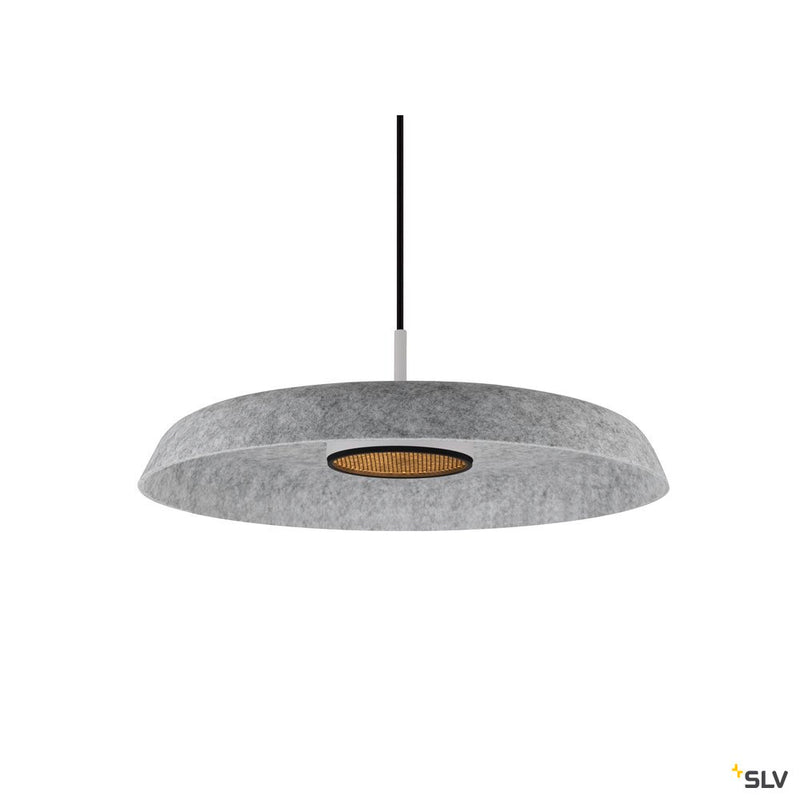 SLV 1010404 GRIP! FLAT, Felt shade Ø50cm x 6.2cm, grey