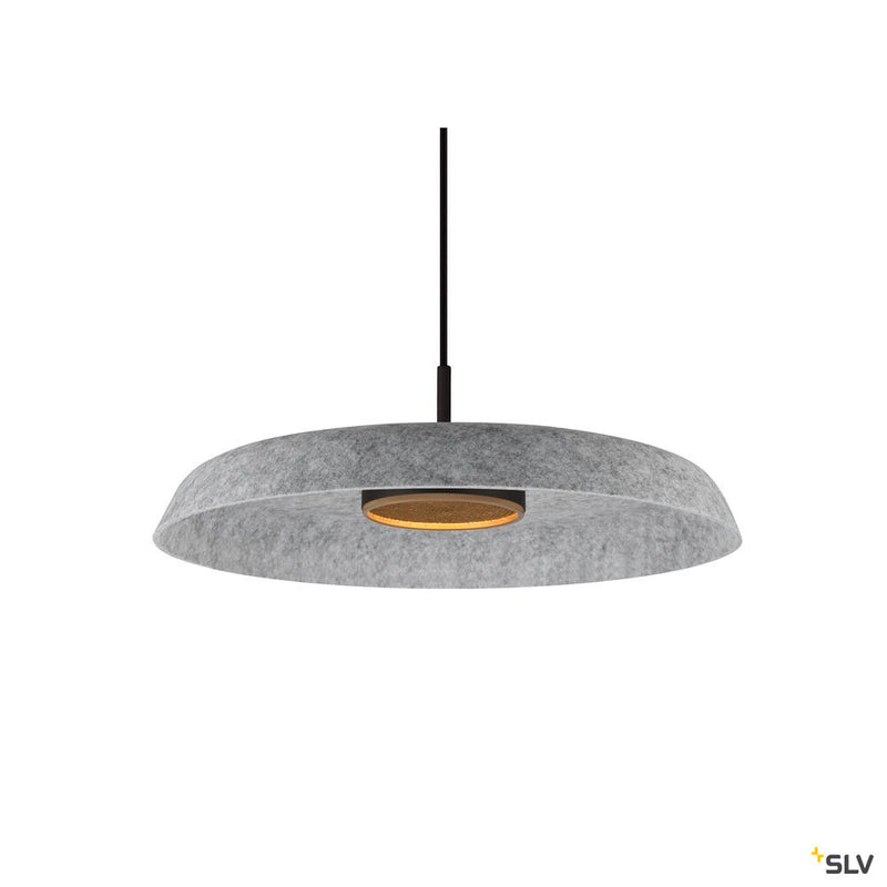 SLV 1010404 GRIP! FLAT, Felt shade Ø50cm x 6.2cm, grey