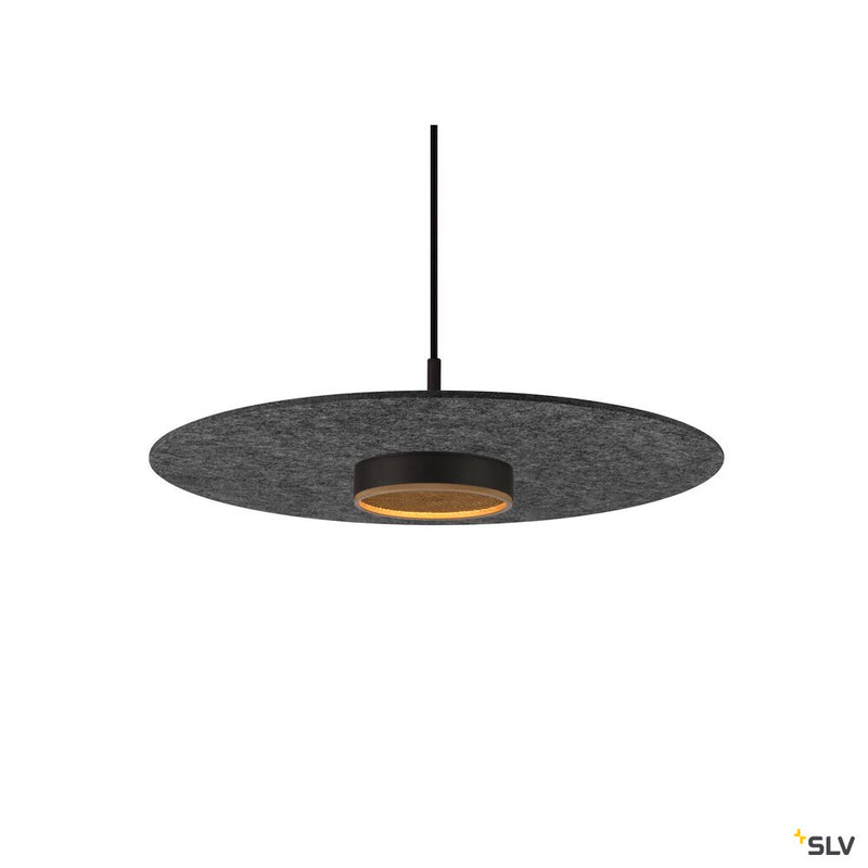 SLV 1010406 GRIP! FLAT, Felt shade Ø50cm x 0.6cm, anthracite