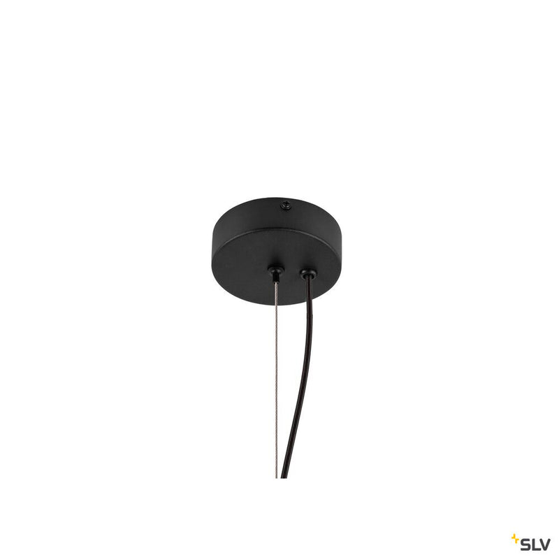 SLV 1010413 OLYPSO 40, Pendant light, E27, Pendant length 400 cm, 1 x max. 40W, black