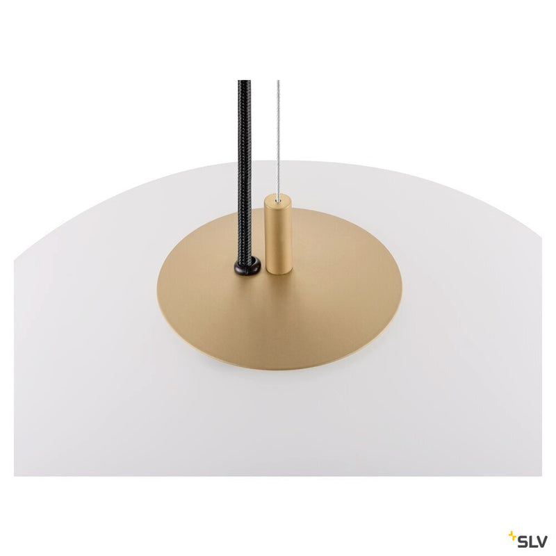 SLV 1010414 OLYPSO 40, Pendant light, E27, Pendant length 400 cm, 1 x max. 40W, gold