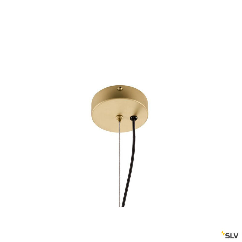 SLV 1010414 OLYPSO 40, Pendant light, E27, Pendant length 400 cm, 1 x max. 40W, gold