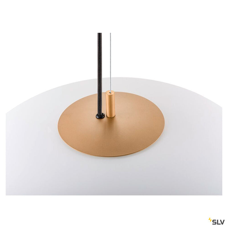 SLV 1010416 OLYPSO 50, Pendant light, E27, Pendant length 400 cm, 1 x max. 40W, gold