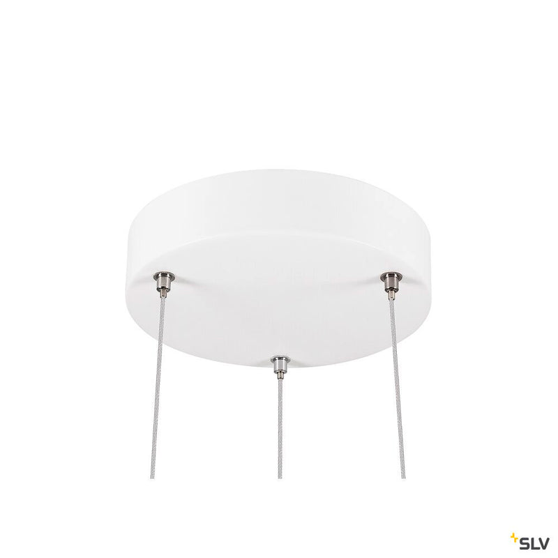 SLV 1010426 PANEL 60, pendant light, round, PHASE, pendant length 200 cm, 3000/4000K, 90°, white