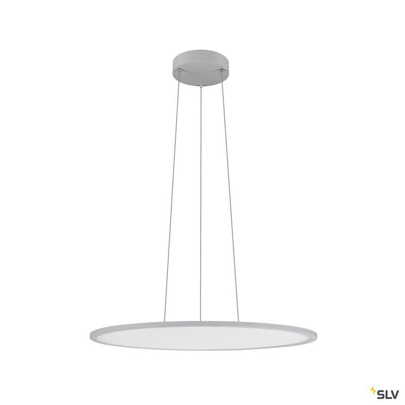 SLV 1010427 PANEL 60, pendant light, round, PHASE, pendant length 200 cm, 3000/4000K, 90°, grey
