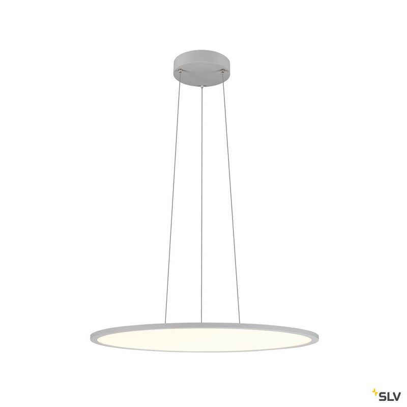 SLV 1010427 PANEL 60, pendant light, round, PHASE, pendant length 200 cm, 3000/4000K, 90°, grey