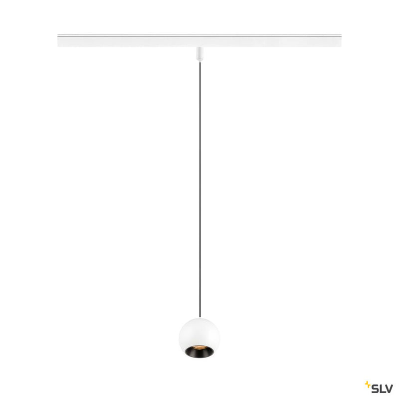 SLV 1010461 LIGHT EYE® 2.0, 48V pendant light, DALI, pendant length 200 cm, 2700K, 30°, white / black